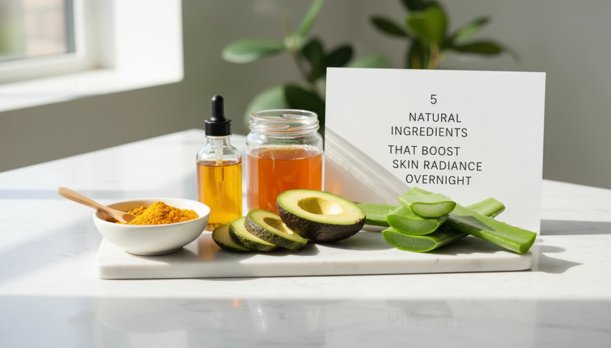 5 Natural Ingredients to Boost Skin Radiance Overnight Fast