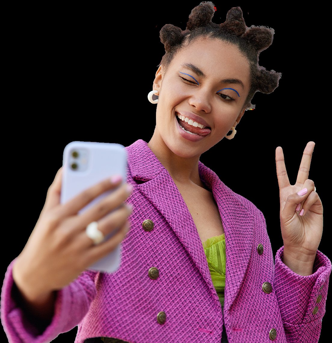 UNREAL Mobile plans page phone graphic